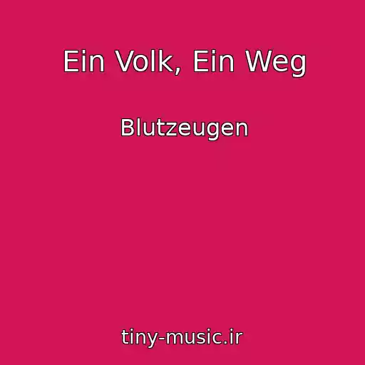 کاور آهنگ Ein Volk, Ein Weg از Blutzeugen