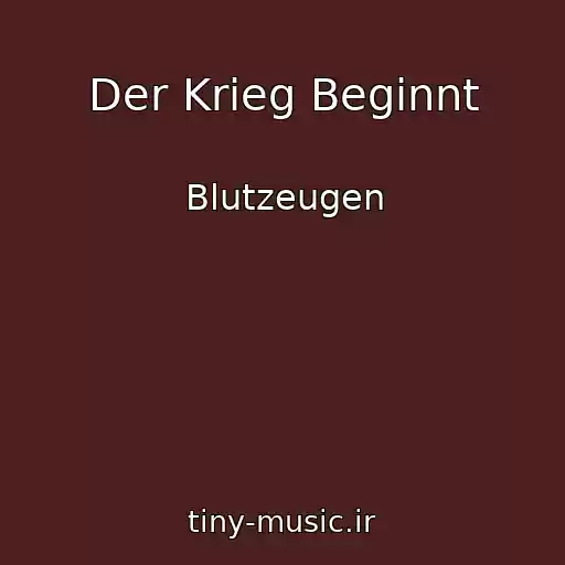 کاور آهنگ Der Krieg Beginnt از Blutzeugen
