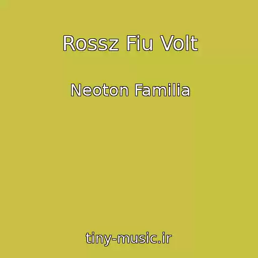 کاور آهنگ Rossz Fiu Volt از Neoton Familia