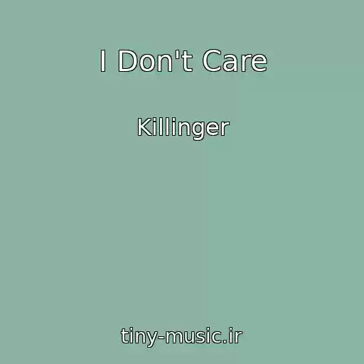 کاور آهنگ I Don't Care از Killinger