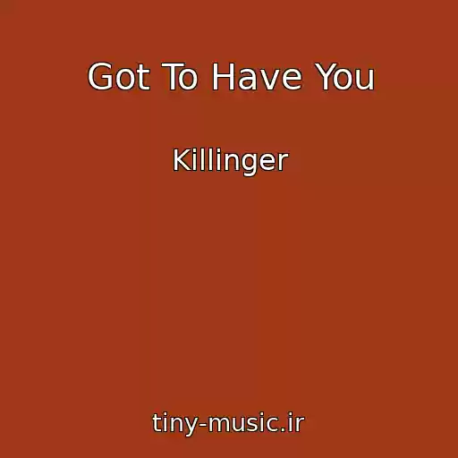 کاور آهنگ Got To Have You از Killinger