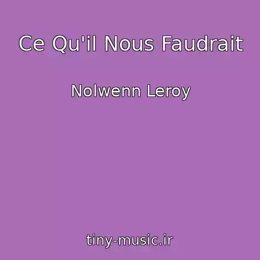 کاور آهنگ Ce Qu'il Nous Faudrait از Nolwenn Leroy