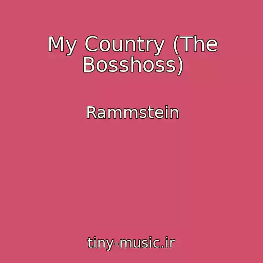 کاور آهنگ My Country (The Bosshoss) از Rammstein