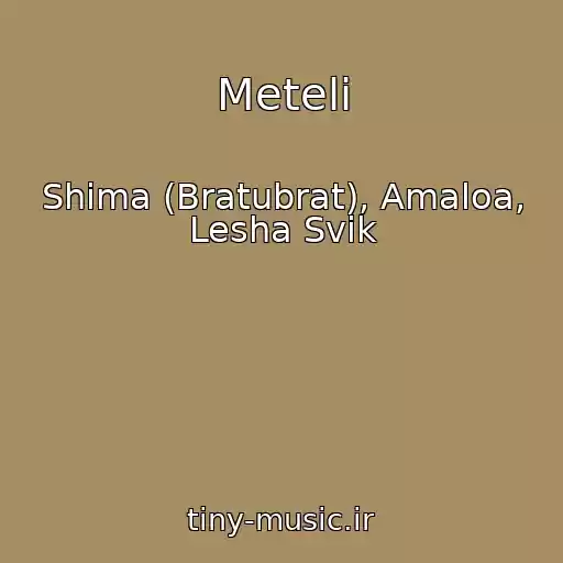 کاور آهنگ Meteli از Shima (Bratubrat), Amaloa, Lesha Svik