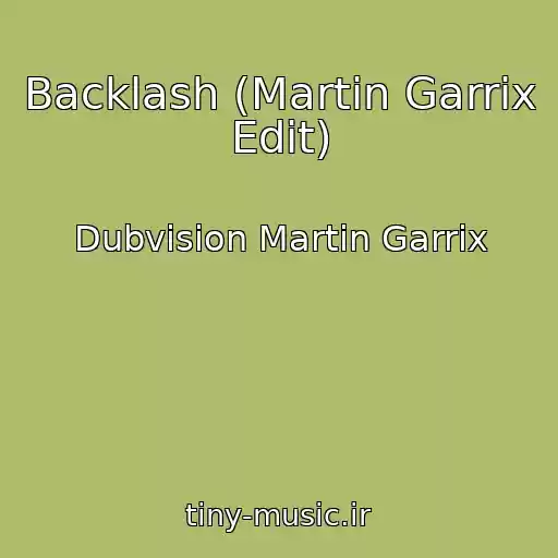 کاور آهنگ Backlash (Martin Garrix Edit) از Dubvision Martin Garrix