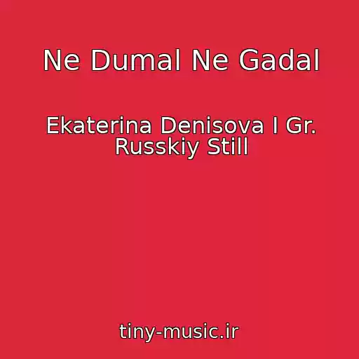 کاور آهنگ Ne Dumal Ne Gadal از Ekaterina Denisova I Gr. Russkiy Still