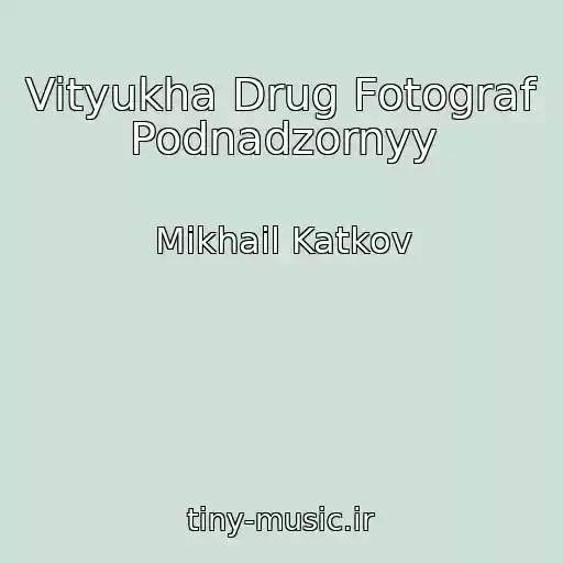 کاور آهنگ Vityukha Drug Fotograf Podnadzornyy از Mikhail Katkov
