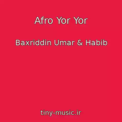 کاور آهنگ Afro Yor Yor از Baxriddin Umar & Habib