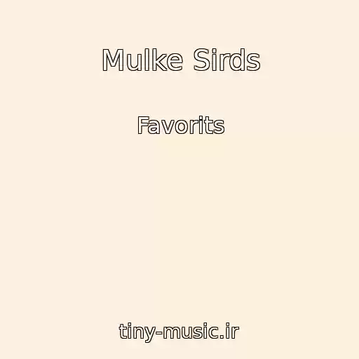 کاور آهنگ Mulke Sirds از Favorits
