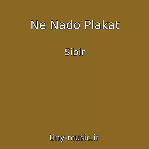 کاور آهنگ Ne Nado Plakat از Sibir