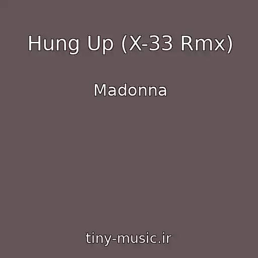 کاور آهنگ Hung Up (X-33 Rmx) از Madonna