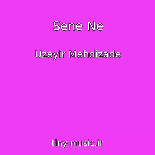 کاور آهنگ Sene Ne از Uzeyir Mehdizade