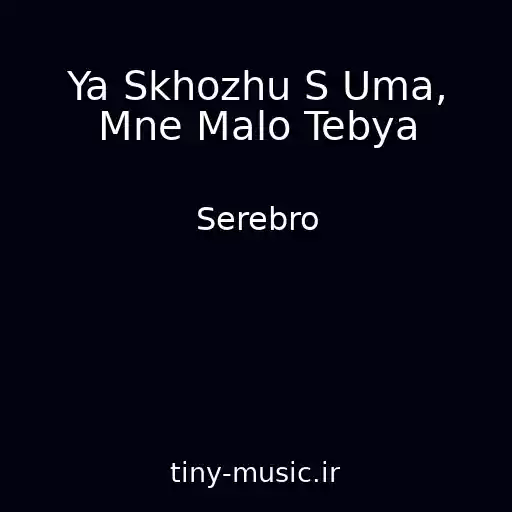 کاور آهنگ Ya Skhozhu S Uma, Mne Malo Tebya از Serebro