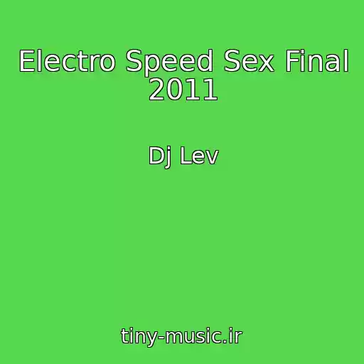 کاور آهنگ Electro Speed Sex Final 2011 از Dj Lev
