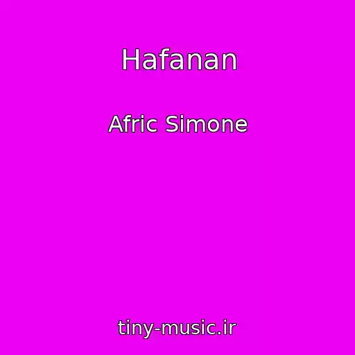 کاور آهنگ Hafanan از Afric Simone