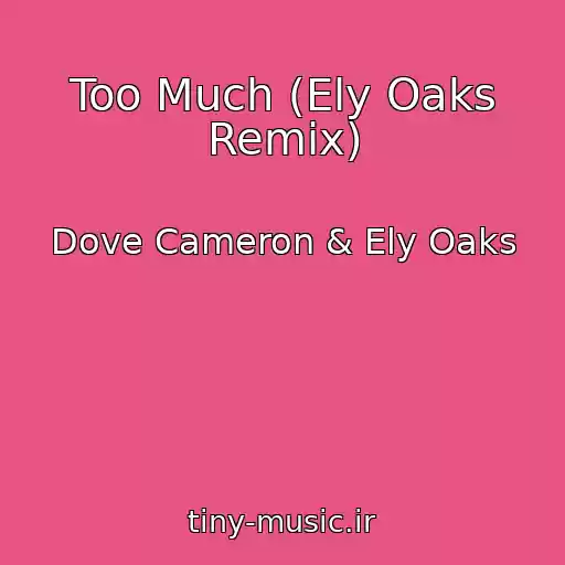کاور آهنگ Too Much (Ely Oaks Remix) از Dove Cameron & Ely Oaks