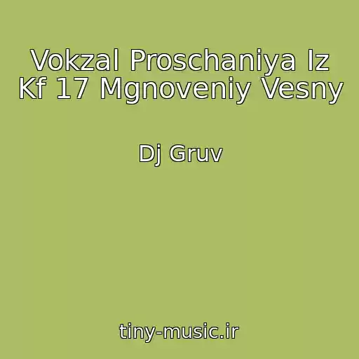 کاور آهنگ Vokzal Proschaniya Iz Kf 17 Mgnoveniy Vesny از Dj Gruv