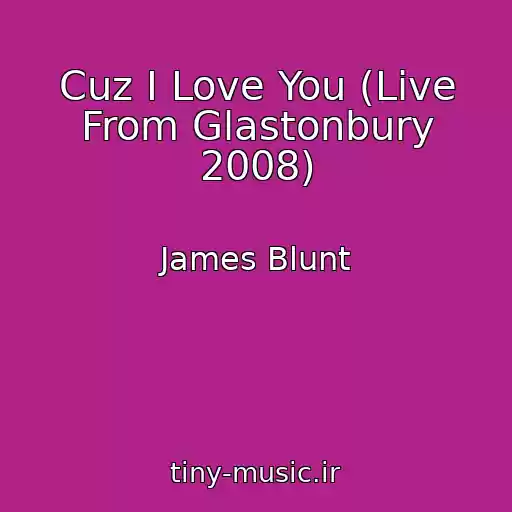 کاور آهنگ Cuz I Love You (Live From Glastonbury 2008) از James Blunt