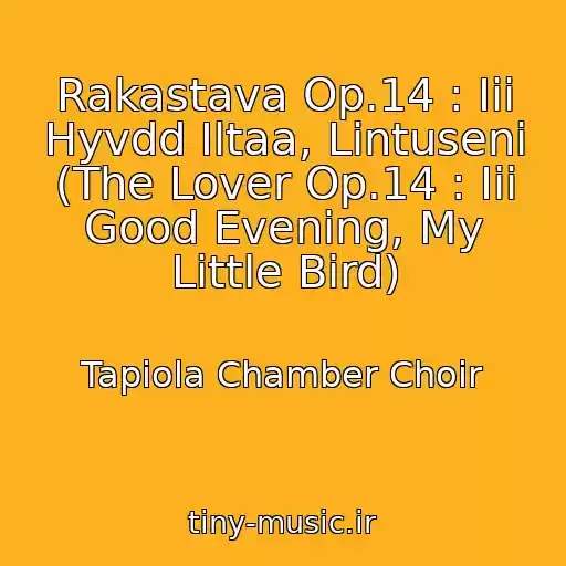 کاور آهنگ Rakastava Op.14 : Iii Hyvdd Iltaa, Lintuseni (The Lover Op.14 : Iii Good Evening, My Little Bird) از Tapiola Chamber Choir