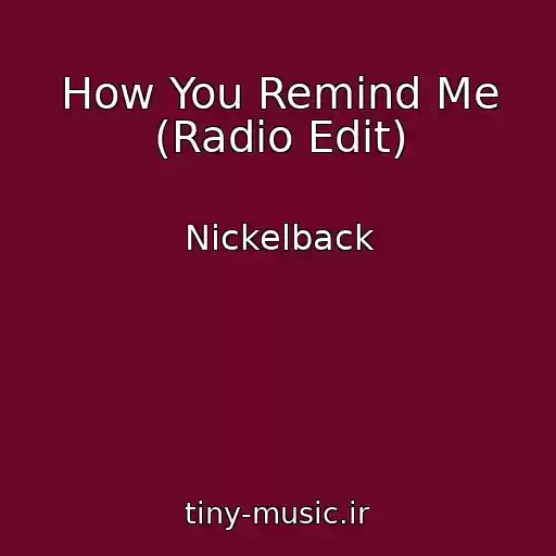 کاور آهنگ How You Remind Me (Radio Edit) از Nickelback