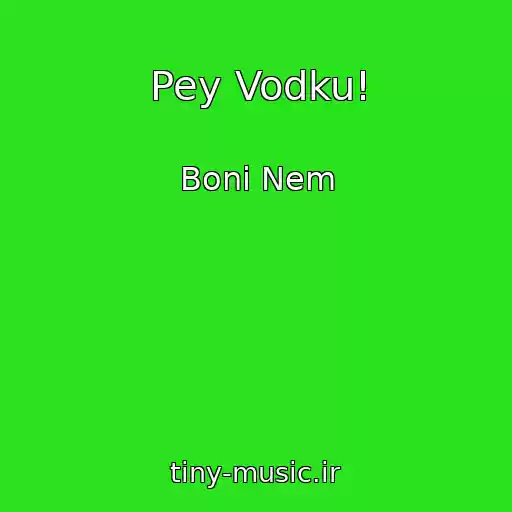 کاور آهنگ Pey Vodku! از Boni Nem