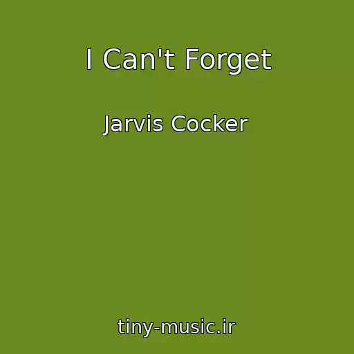 کاور آهنگ I Can't Forget از Jarvis Cocker