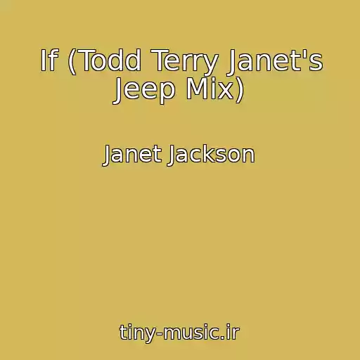 کاور آهنگ If (Todd Terry Janet's Jeep Mix) از Janet Jackson