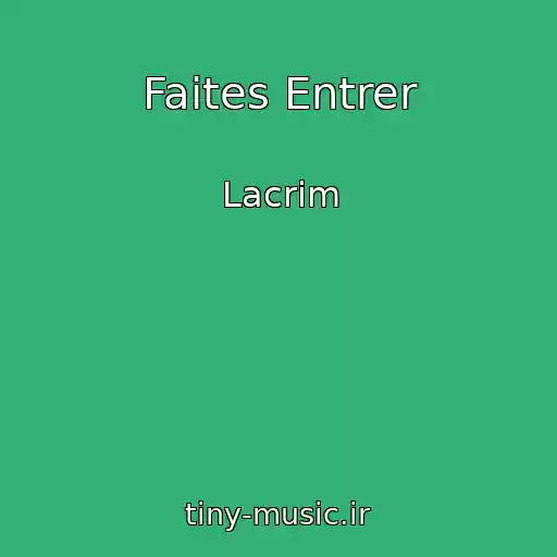 کاور آهنگ Faites Entrer از Lacrim