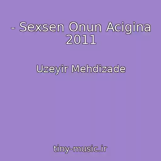 کاور آهنگ - Sexsen Onun Acigina 2011 از Uzeyir Mehdizade