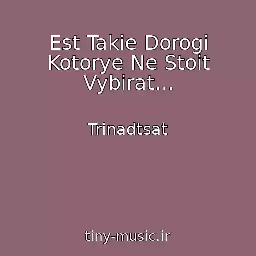 کاور آهنگ Est Takie Dorogi Kotorye Ne Stoit Vybirat... از Trinadtsat