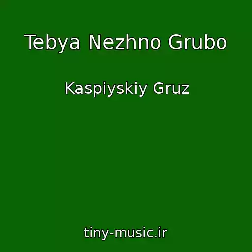 کاور آهنگ Tebya Nezhno Grubo از Kaspiyskiy Gruz