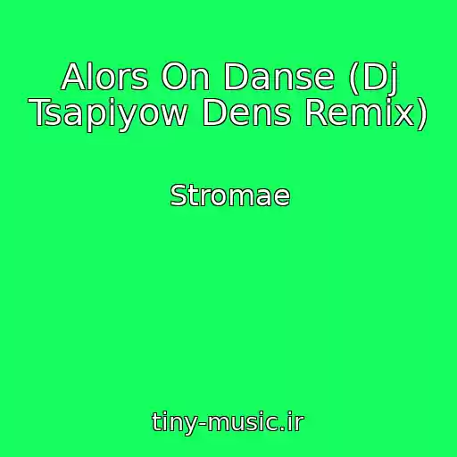 کاور آهنگ Alors On Danse (Dj Tsapiyow Dens Remix) از Stromae