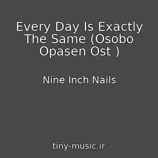 کاور آهنگ Every Day Is Exactly The Same (Osobo Opasen Ost ) از Nine Inch Nails