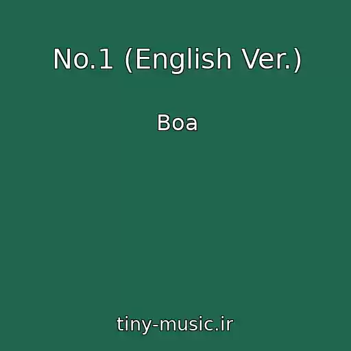 کاور آهنگ No.1 (English Ver.) از Boa