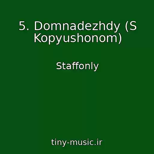 کاور آهنگ 5. Domnadezhdy (S Kopyushonom) از Staffonly