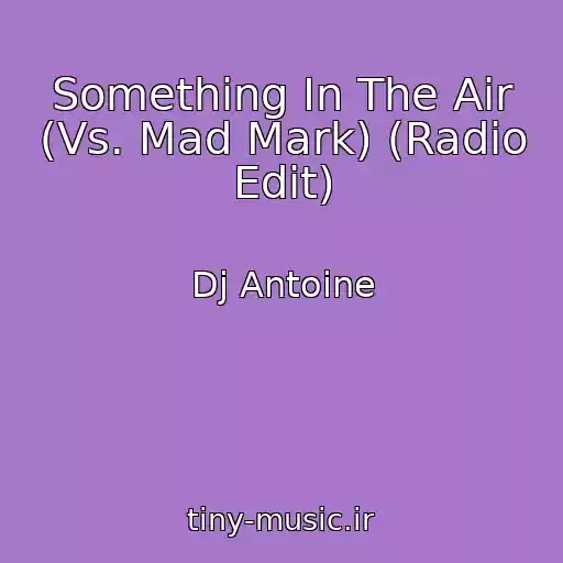 کاور آهنگ Something In The Air (Vs. Mad Mark) (Radio Edit) از Dj Antoine