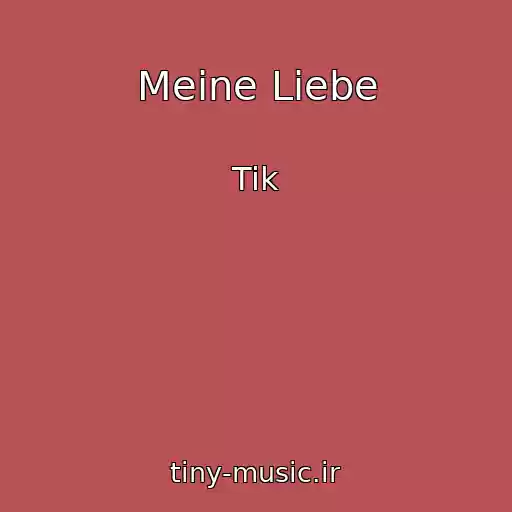 کاور آهنگ Meine Liebe از Tik