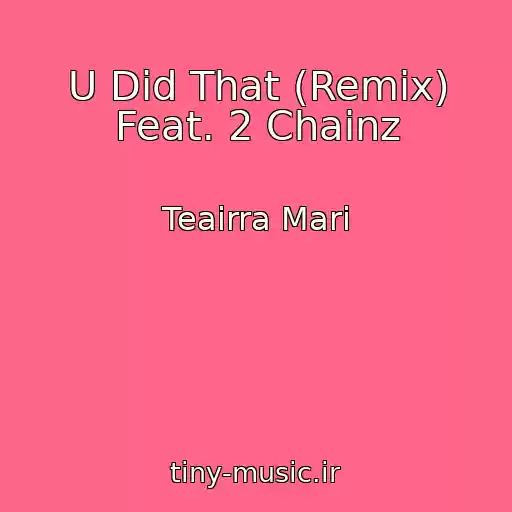 کاور آهنگ U Did That (Remix) Feat. 2 Chainz از Teairra Mari