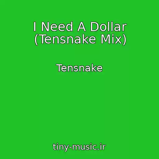 کاور آهنگ I Need A Dollar (Tensnake Mix) از Tensnake