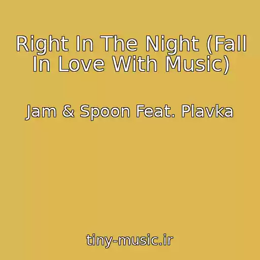 کاور آهنگ Right In The Night (Fall In Love With Music) از Jam & Spoon Feat. Plavka