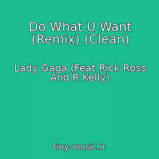 کاور آهنگ Do What U Want (Remix) (Clean) از Lady Gaga (Feat Rick Ross And R Kelly)
