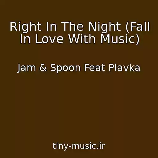 کاور آهنگ Right In The Night (Fall In Love With Music) از Jam & Spoon Feat Plavka