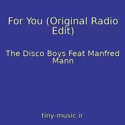 کاور آهنگ For You (Original Radio Edit) از The Disco Boys Feat Manfred Mann
