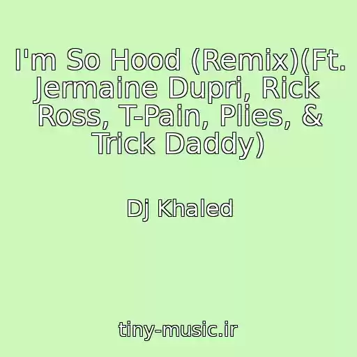 کاور آهنگ I'm So Hood (Remix)(Ft. Jermaine Dupri, Rick Ross, T-Pain, Plies, & Trick Daddy) از Dj Khaled