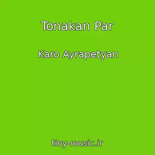 کاور آهنگ Tonakan Par از Karo Ayrapetyan