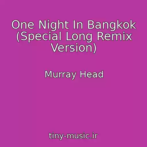 کاور آهنگ One Night In Bangkok (Special Long Remix Version) از Murray Head