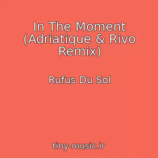کاور آهنگ In The Moment (Adriatique & Rivo Remix) از Rufus Du Sol