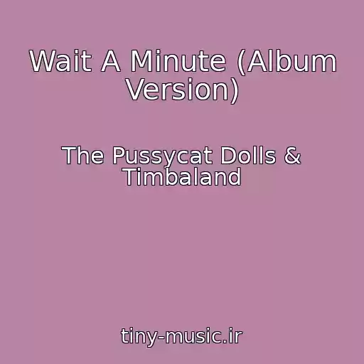 کاور آهنگ Wait A Minute (Album Version) از The Pussycat Dolls & Timbaland