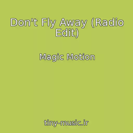 کاور آهنگ Don't Fly Away (Radio Edit) از Magic Motion
