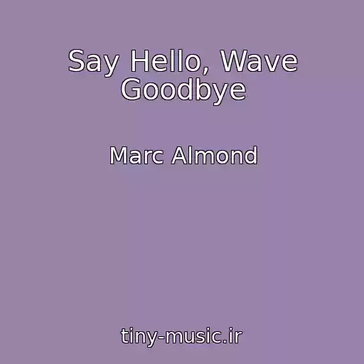 کاور آهنگ Say Hello, Wave Goodbye از Marc Almond